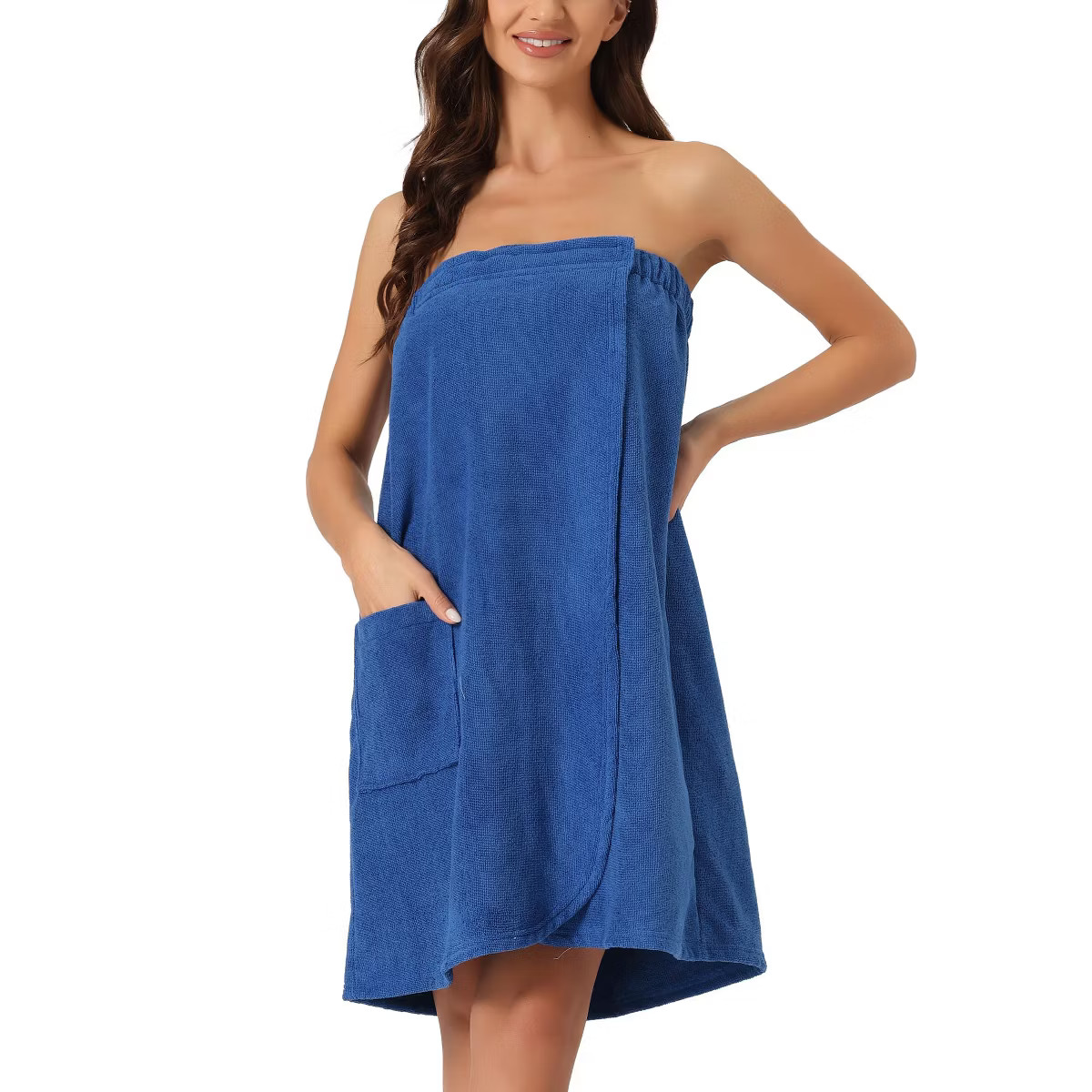 cheibear Women's Bath Gym Towel Wrap Robe Spa Towels with Shower Cap Bathrobe | Target