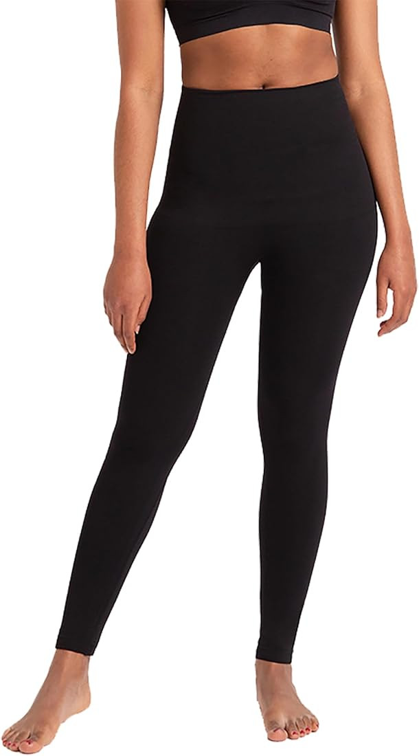 SHAPERMINT Seamless Comfort Mid-Waist Shaping Leggings - Shapewear for Women | Amazon (US)