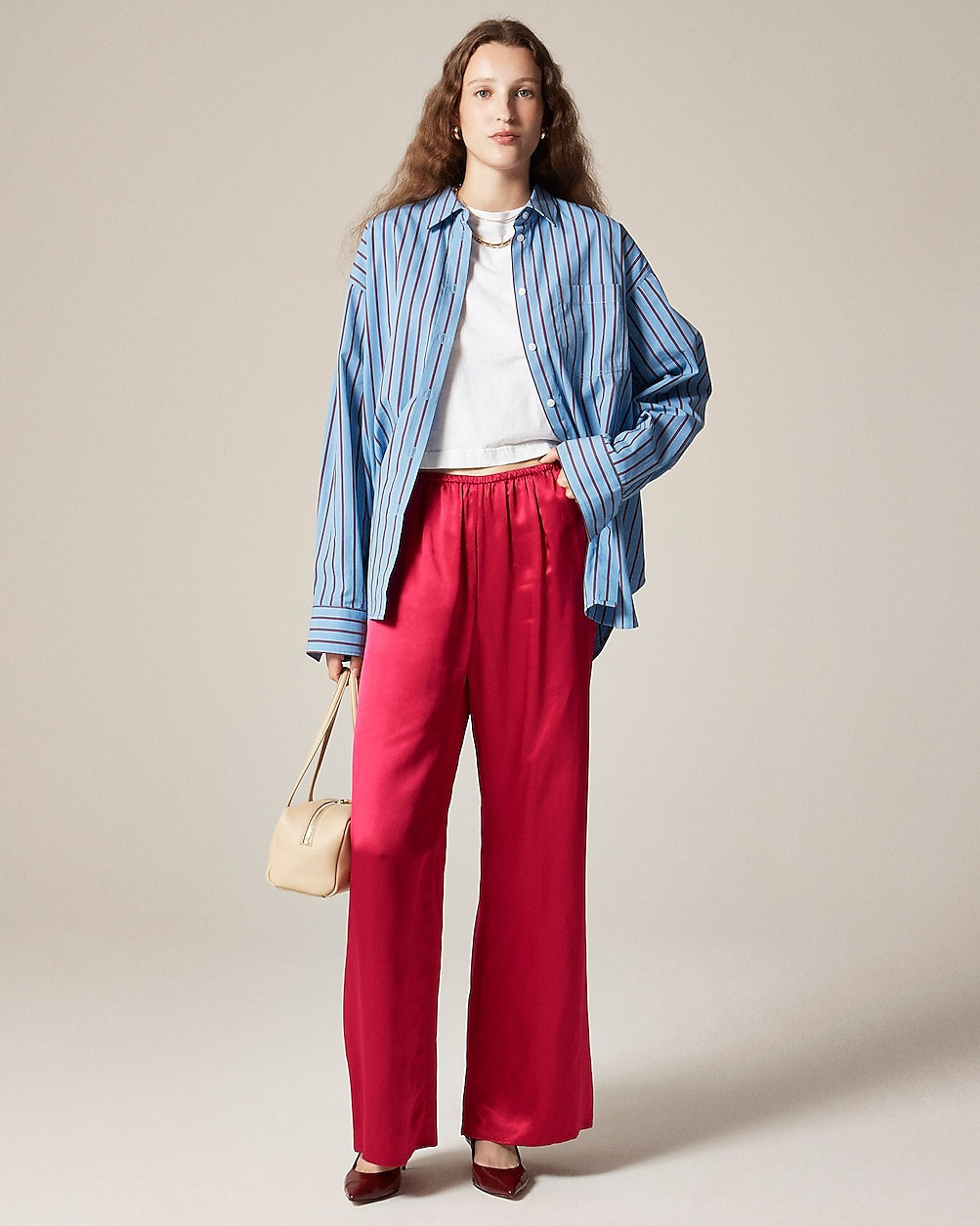 Cosmo pant in luster charmeuse | J. Crew US
