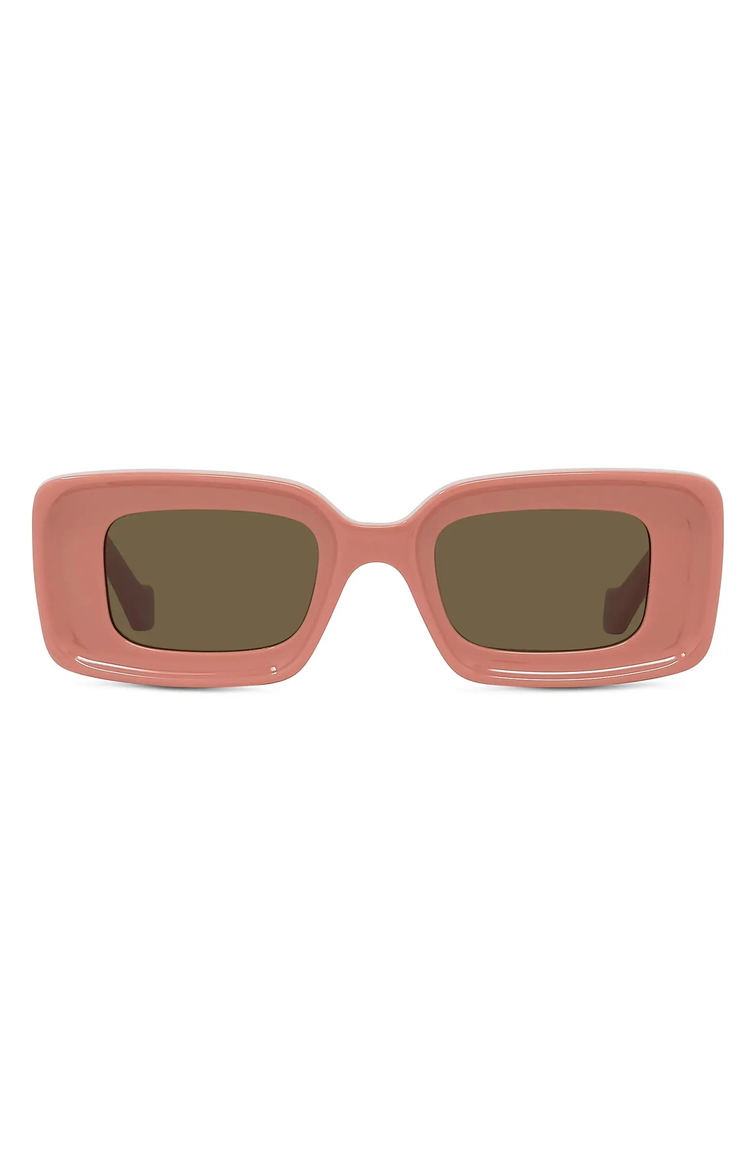Loewe Chunky Anagram 46mm Rectangular Sunglasses | Nordstrom | Nordstrom