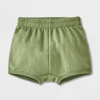 Baby Pull-On Shorts - Cat & Jack™ Green Newborn | Target