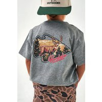 Burlebo Youth Buck Tee T-Shirt for Boys in Gray | Glik's
