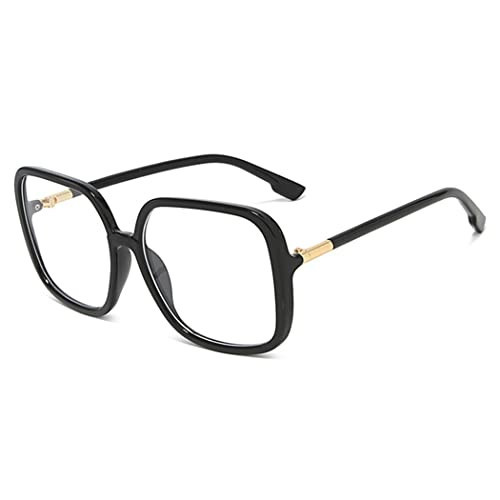 bullabulling Retro Square Reading Glasses For Women Blue Light Blocking Oversized Eyeglass Frames Large lens (black, 4.25, x) | Amazon (US)