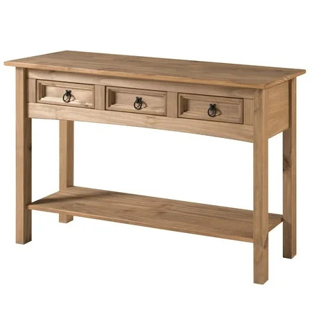 OS Home and Office Furniture Cottage Series Wood Hall Table Console in Brown | Walmart (US)