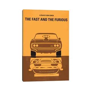 iCanvas "The Fast And The Furious Minimal Movie Poster" by Chungkong Canvas Print - 18x12x1.5 | Bed Bath & Beyond