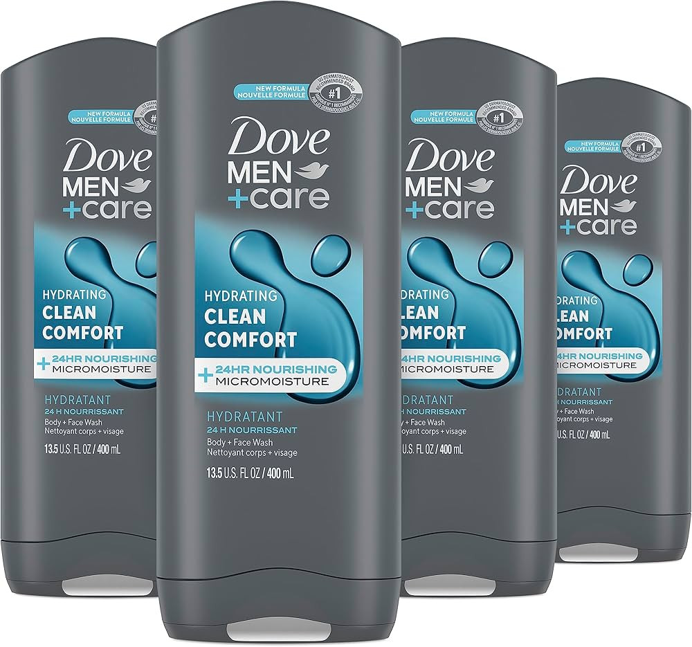 Dove Men+Care Body + Face Wash, Clean Comfort, Hydrating with 24hr Nourishing Micromoisture Techn... | Amazon (CA)