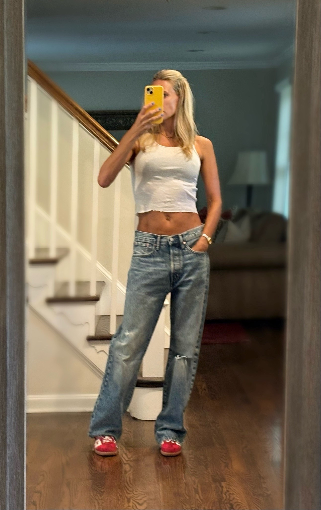 Men’s jeans for the win! Style tip…size way up! I’m a 25 and bought a size 30! And these jeans are on sale!

#LTKSaleAlert #LTKOver40 #LTKootd