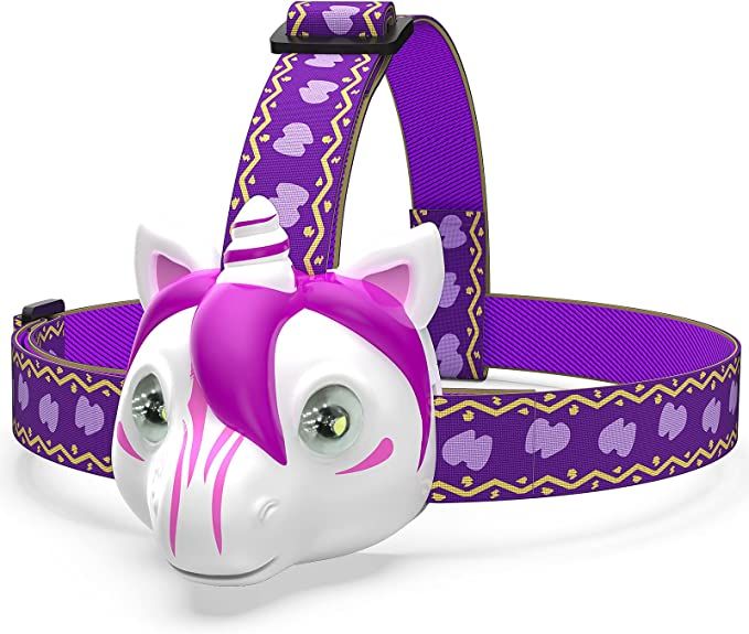 Ausemku Unicorn LED Headlamp-Unicorn Headlamp for Kids Camping Accessories,Unicorn Toy Head Lamp ... | Amazon (US)