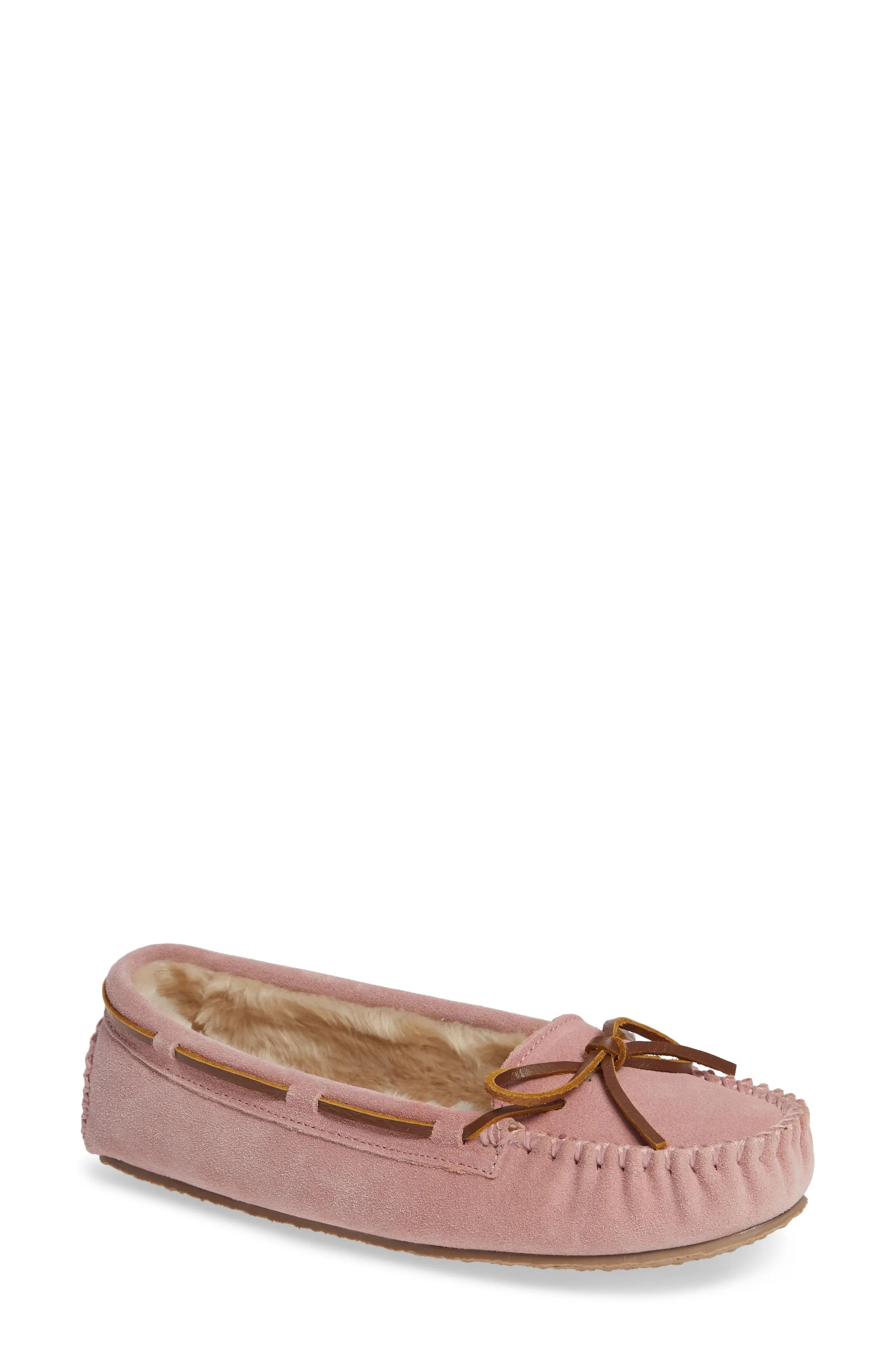 Women's Minnetonka 'Cally' Slipper, Size 5 M - Pink | Nordstrom