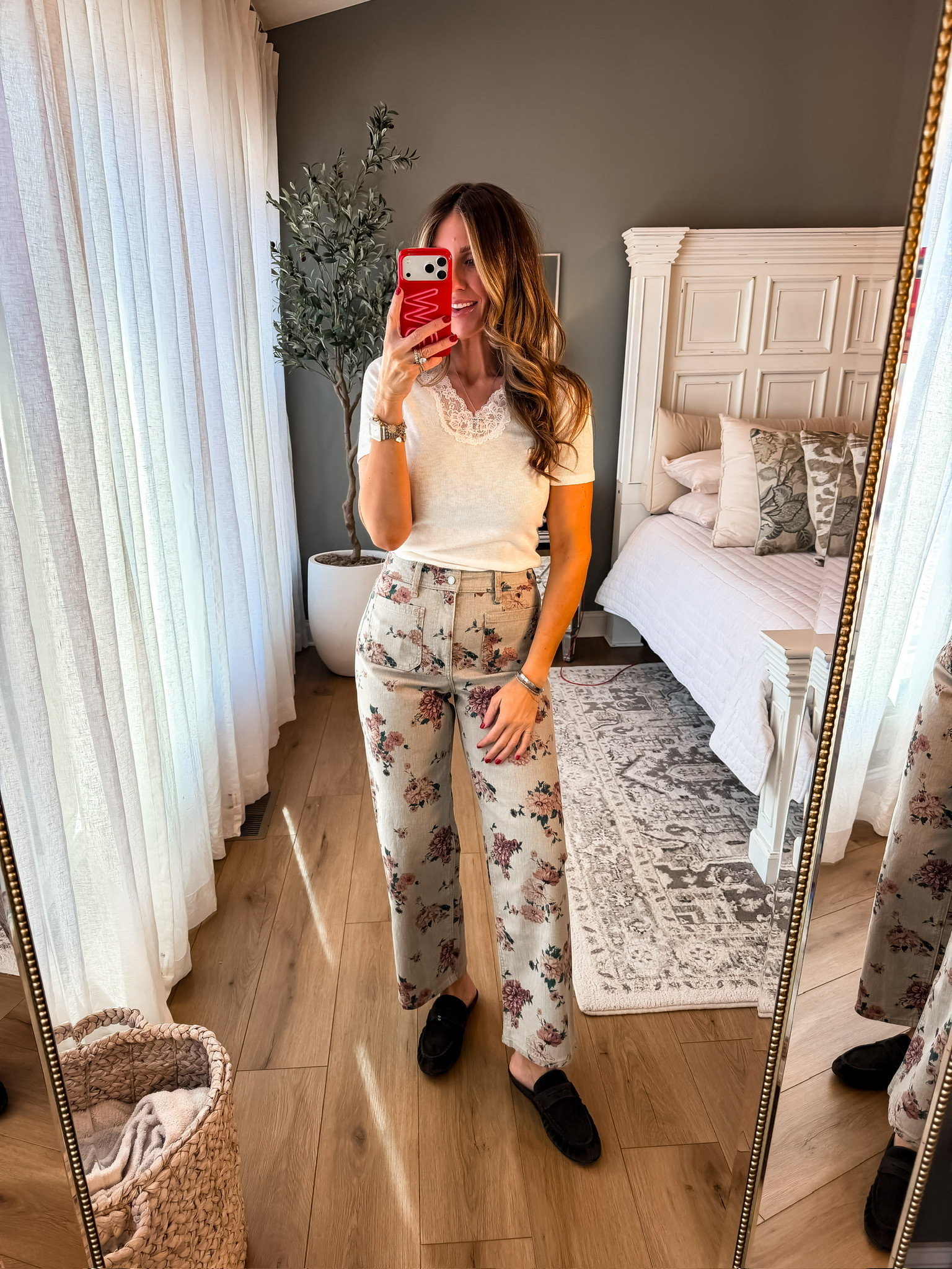 These pants are the cutest!! I’m loving the floral pattern. Perfect for springtime! Cute pants combo white blouse spring wear cute target finds mom approved style cute outfits floral pants white tops cute shoes outfit of the day themominstyle 

#LTKmomlife #LTKootd #LTKdayinmylife