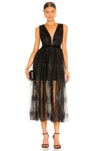 SAU LEE Heather Tulle Dress in Black from Revolve.com | Revolve Clothing (Global)