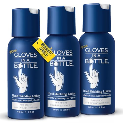 Gloves in a Bottle Shielding Lotion for Dry Itchy Skin 2 ounce, Pack of 3 | Amazon (US)