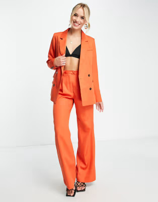 Extro & Vert blazer and wide leg pants set in rustwindow.asos.performance.markAndMeasure(`pdp:tit... | ASOS (Global)