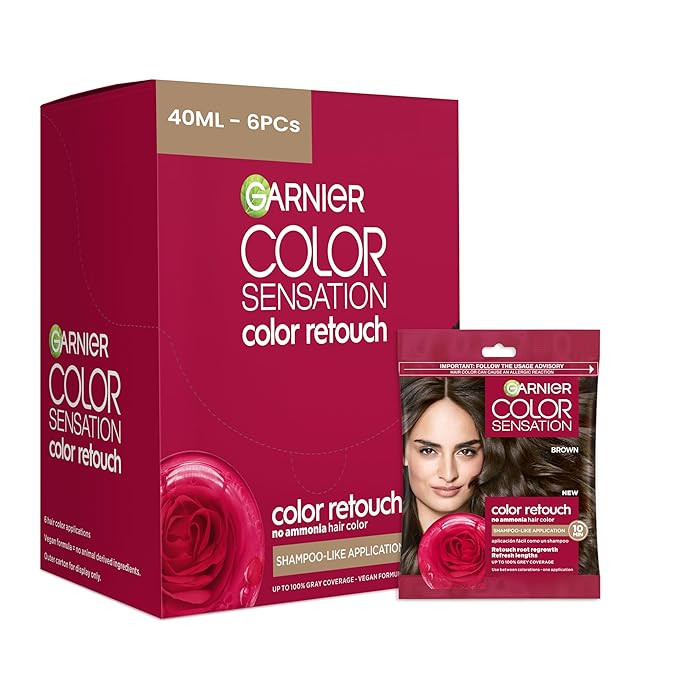 Garnier Color Sensation Color Retouch, Demi Permanent Hair Dye for Roots with 100% Gray Coverage,... | Amazon (US)