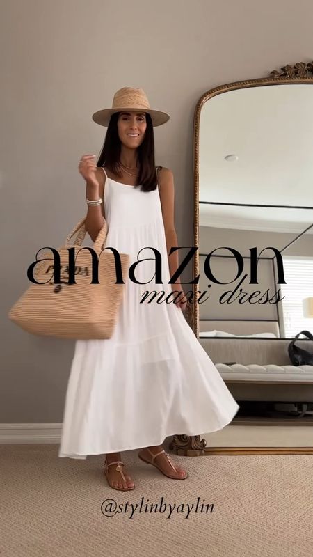 Amazon maxi dress, I’m just shy of 5’7 wearing the size S #StylinbyAylin #Aylin 

#LTKstyletip #LTKfindsunder100 #LTKfindsunder50