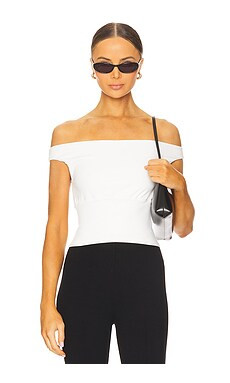 ALL THE WAYS Kelli Off Shoulder Top in White from Revolve.com | Revolve Clothing (Global)