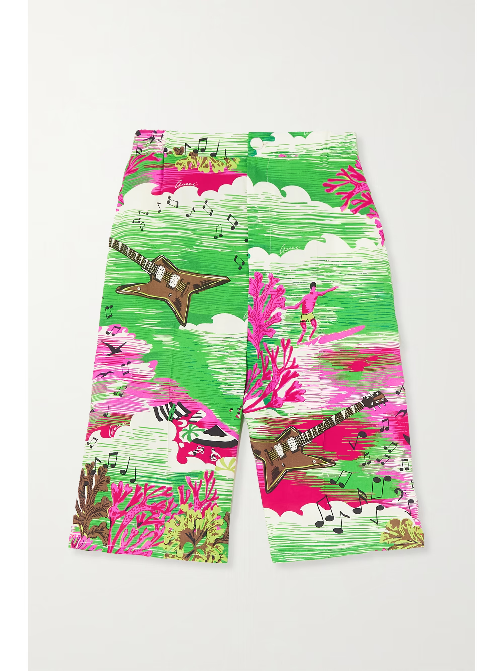 Love Parade printed poplin shorts | NET-A-PORTER (US)