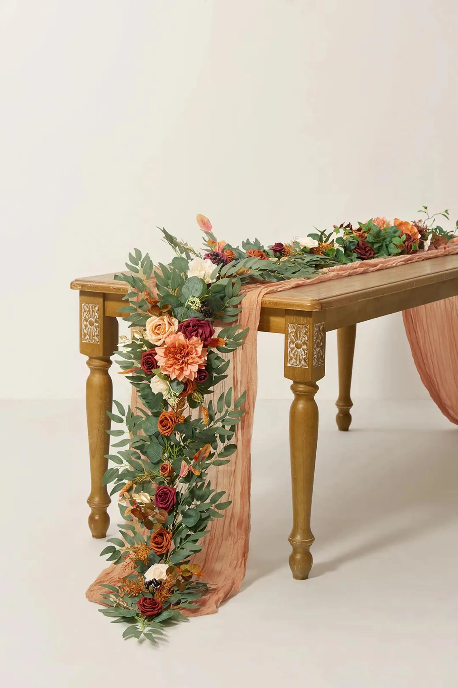 6fts Garlands, Table Garlands, Head Table Garland, Floral Arrangements, Wedding Ceremony Decor, W... | Etsy (US)