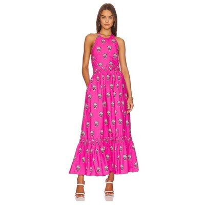 Rhode Salena Maxi Dress in Fuchsia Resortwear NWT  | eBay | eBay US