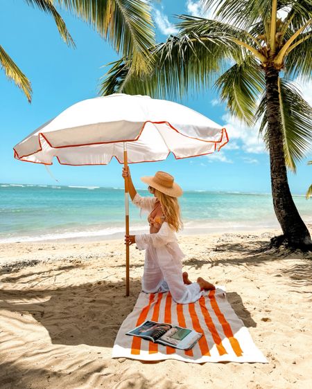 Beach days , gotta have an umbrella and breathable linen clothes

#LTKfamily #LTKU #LTKswim