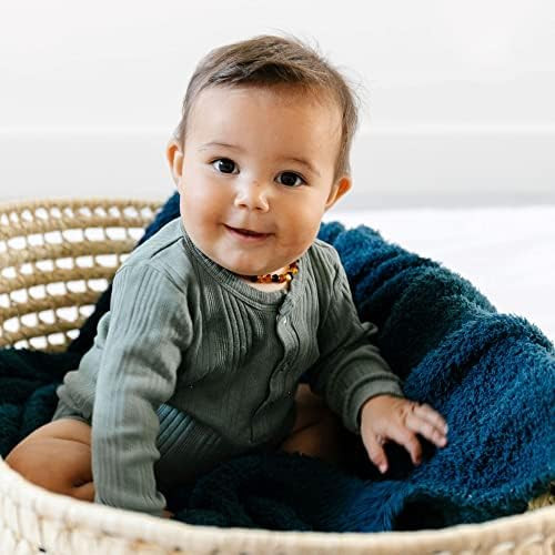 Saranoni Bamboni Luxury Bamboo Baby Blanket (Receiving (30"x40"), Nautical Blue) | Amazon (US)