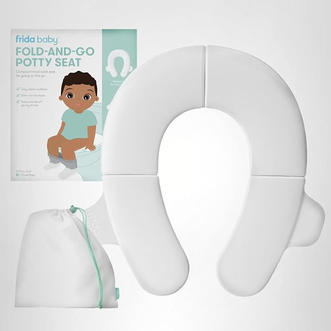 Frida Baby Fold-and-Go Portable Potty Seat for Toilet, Foldable Travel Potty Seat for Toddler, Fi... | Amazon (US)