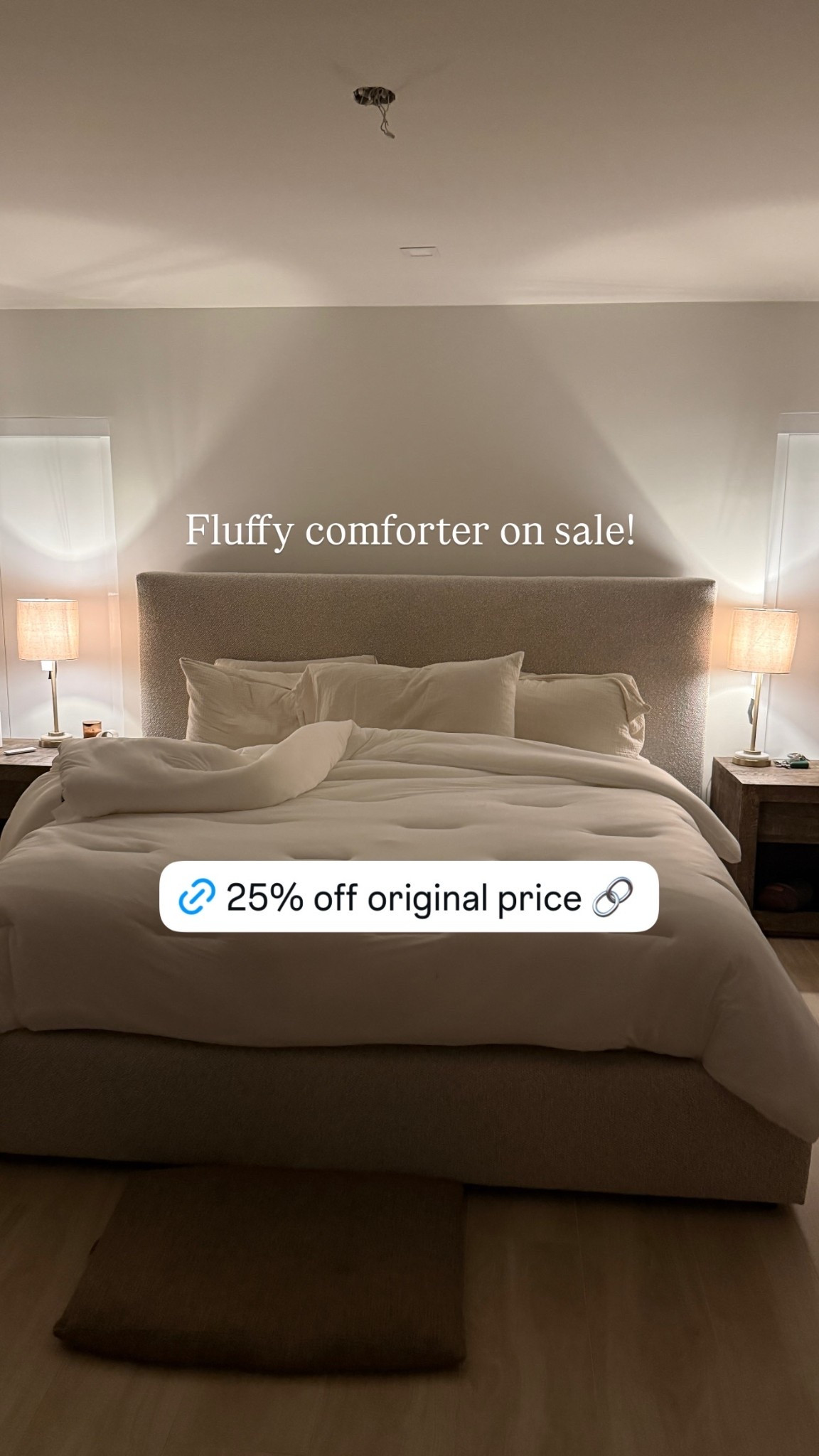 Fluffy comforter on sale!