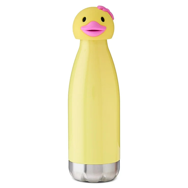 Plastic Duck Sport Bottle, Yellow, 18 fl oz, Easter by Way To Celebrate | Walmart (US)