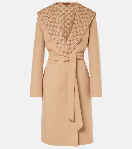 GG reversible wool and silk coat | Mytheresa (US/CA)