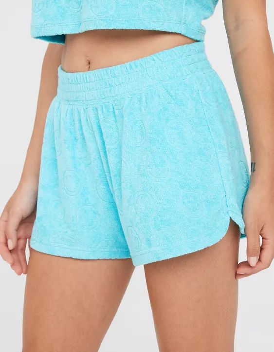 OFFLINE By Aerie Summer Lights Terry Smiley® Short | Aerie