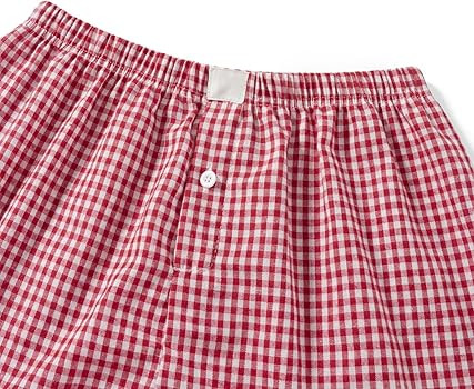 Women Pajamas Shorts Micro Boxer Shorts Y2K Cute Gingham Sleep Lounge Shorts Checkered Plaid Butt... | Amazon (US)