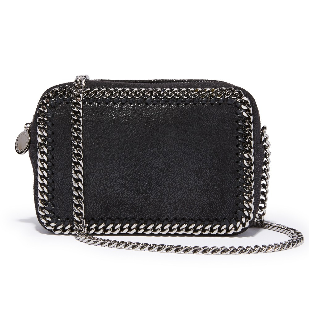 Stella McCartney Falabella Crossbody Clutch Handbag in Black | goop