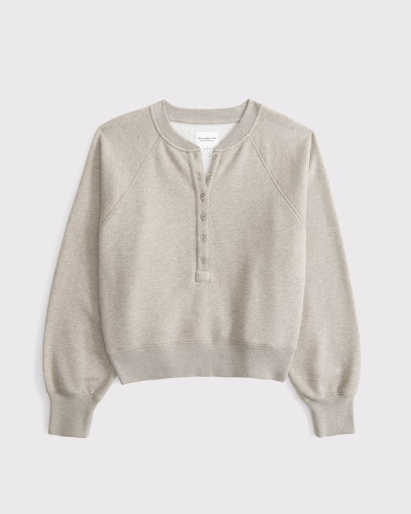 Women's Essential Sunday Henley Crew | Women's Tops | Abercrombie.com | Abercrombie & Fitch (US)