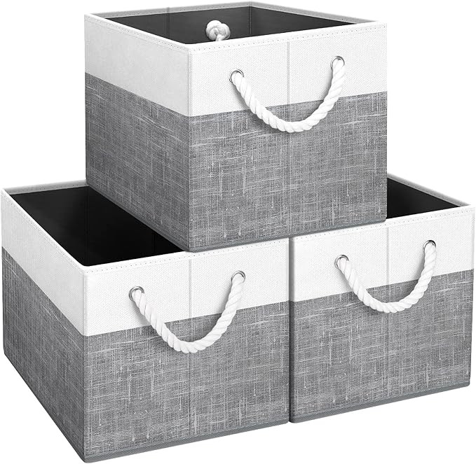 Fabtotes Storage Bins [3-Pack], Foldable Storage Baskets for Organizing Toys, Books, Shelves, Clo... | Amazon (US)
