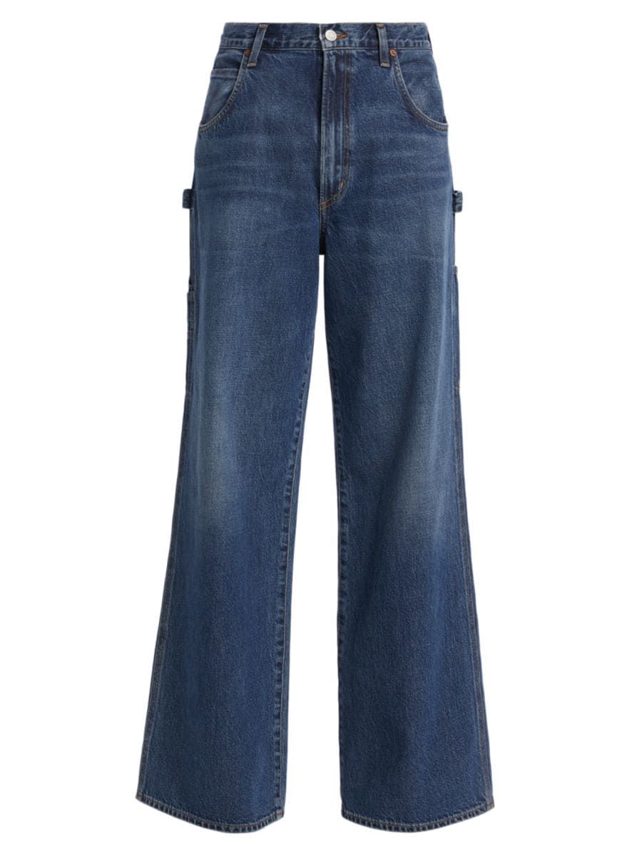 Shop Agolde Magda Carpenter Jeans | Saks Fifth Avenue | Saks Fifth Avenue