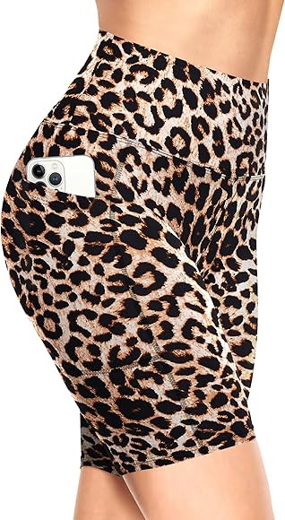 TNNZEET Biker Shorts Women - 8"/5"/3" High Waisted Tummy Control Workout Gym Spandex Booty Yoga V... | Amazon (US)