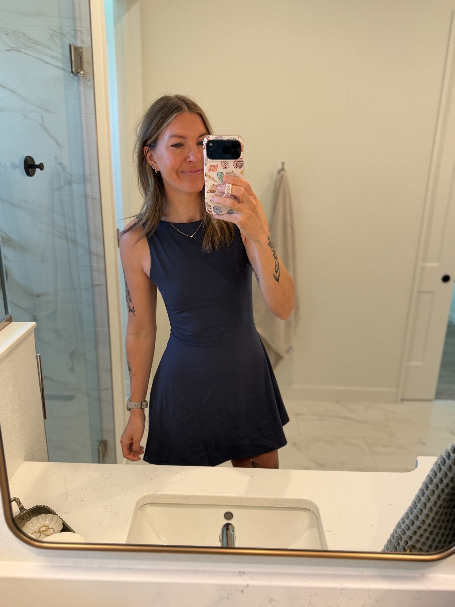 Summer tennis dress from Amazon! It has built in shorts (with pockets) and a low scoop back. Wearing a S in the navy.

#LTKSaleAlert #LTKootd #LTKmomlife