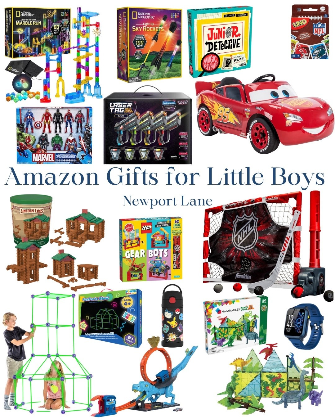 Get ready for non-stop action, building, and fun with this gift guide for little boys! Add the coolest toys like Marble Runs, Laser Tag, sky rockets, and awesome structure-building kits.
kids toy, little boys gifts, action toys, holiday gifting, sports kids, creative play, outdoor games, must have gifts

#LTKSeasonal #LTKGiftGuide #LTKKids