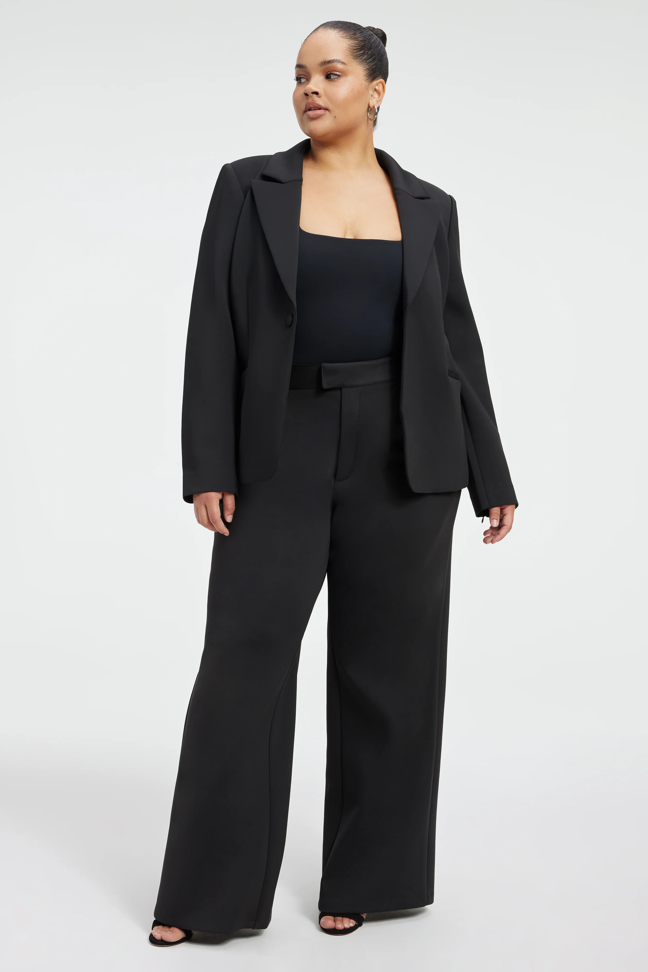 SCUBA SCULPTED BLAZER | BLACK001 - GOOD AMERICAN | Good American