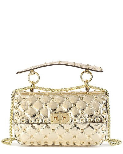 Quilted & Studded Leather Crossbody | Rue La La