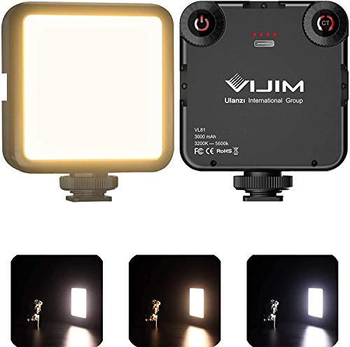 Video Light Portable, ULANZI VL81 Camera Light Rechargeable with 3000 mAh Battery, 3200-6500K Bi-... | Amazon (UK)