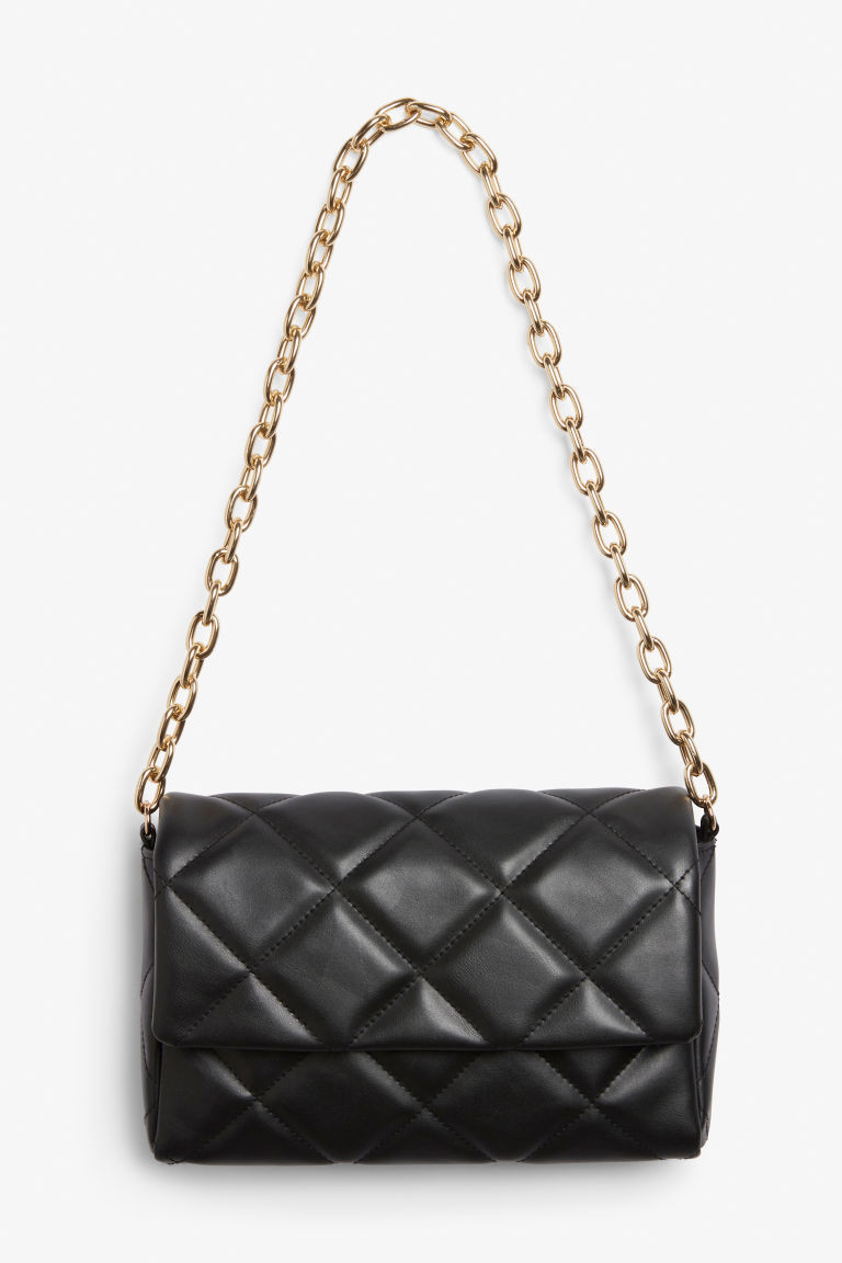 H & M - Gesteppte Handtasche aus Lederimitat - Schwarz - Damen | H&M (DE, AT, CH, NL, FI)