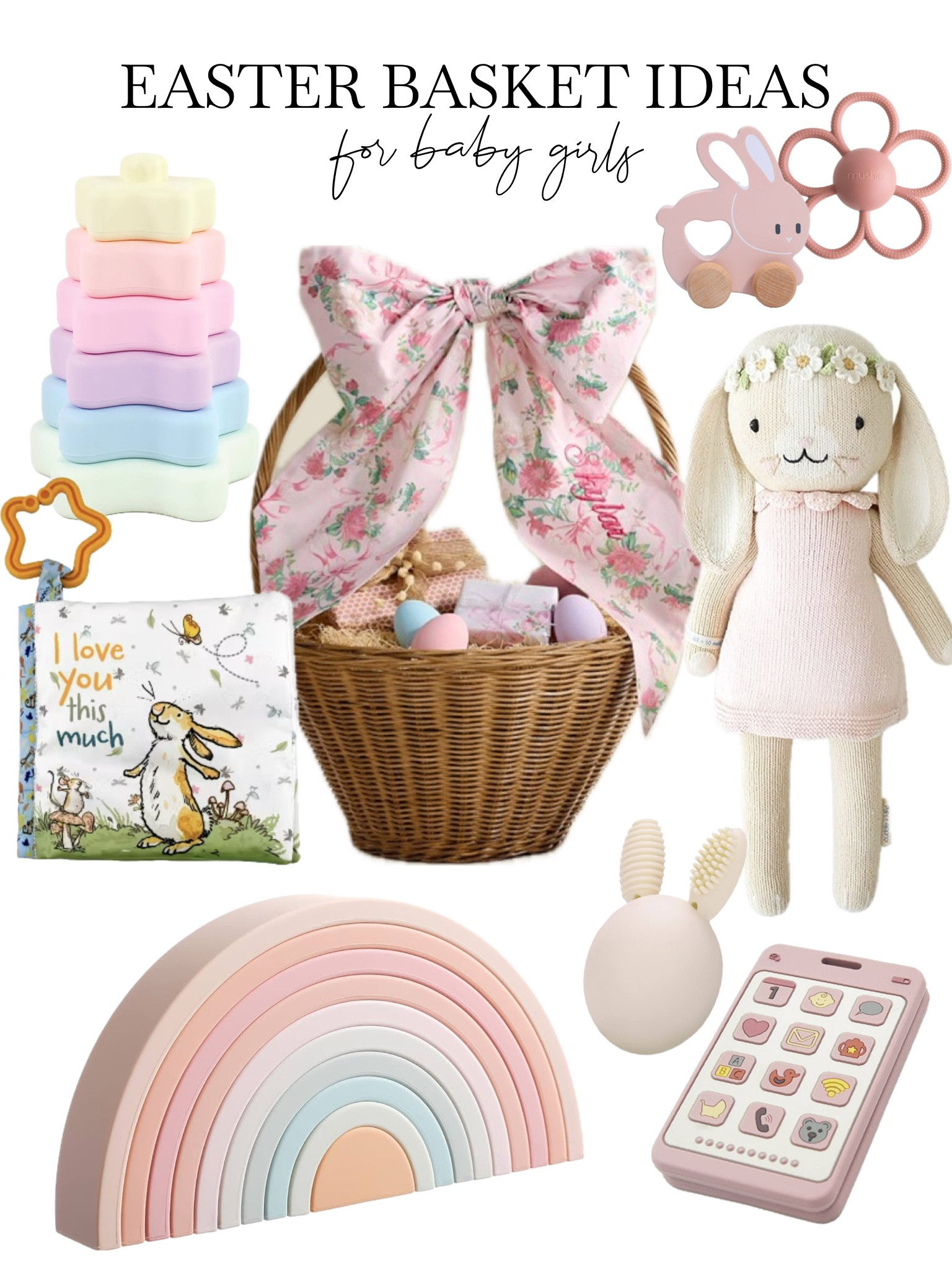 Easter basket ideas for baby girls 

Baby girl, first Easter basket, pottery barn Easter, Easter ideas, cuddle and kind Easter, baby Easter basket, girly Easter 

#LTKSpringSale #LTKBaby #LTKKids