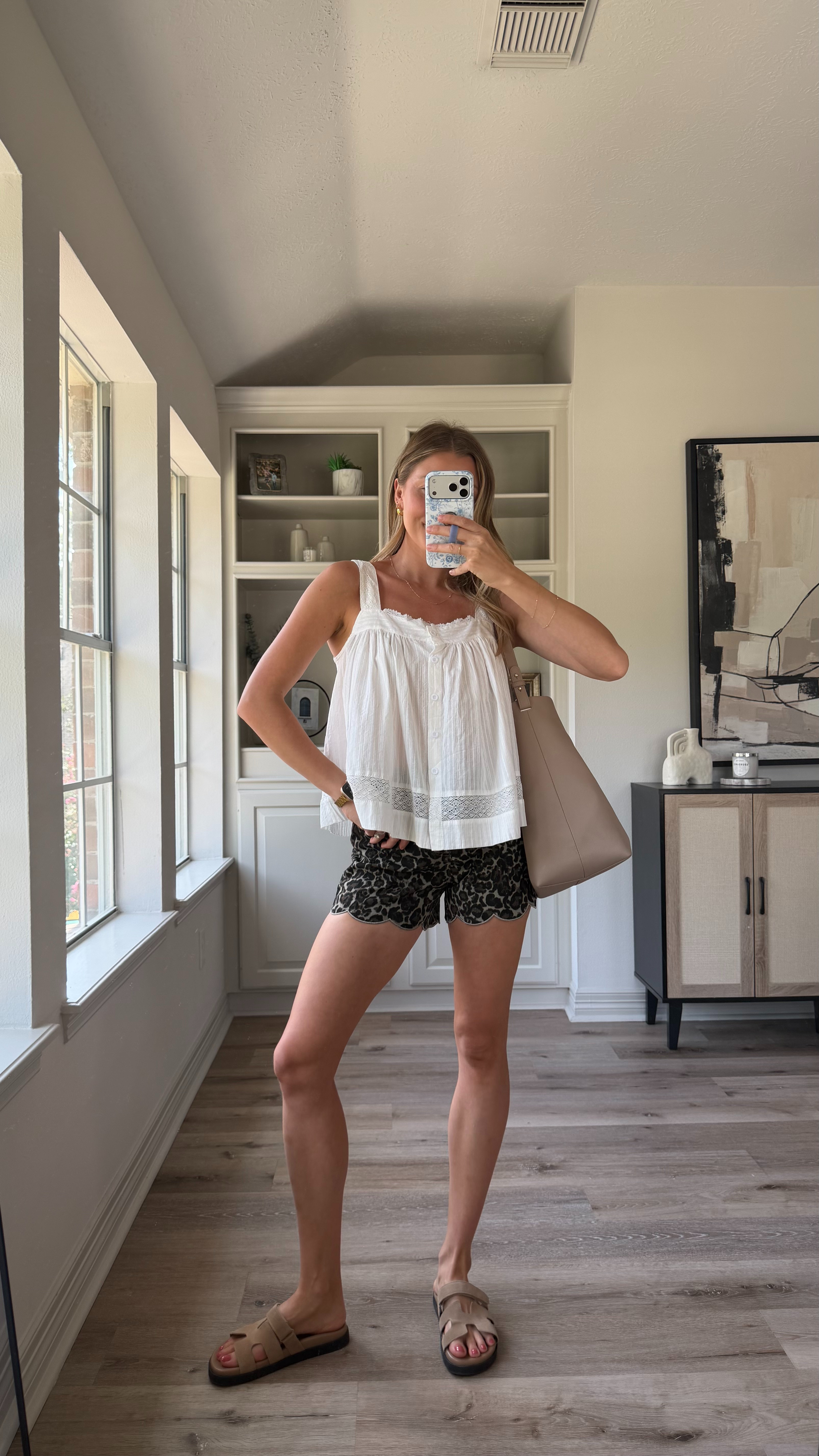 Early fall / late summer outfit inspo! Wearing S in tank, 4 in shorts  

 #LTKootd