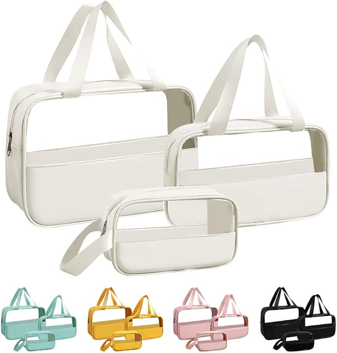 Toiletry Bag for Women Clear Travel Toiletry Bag Travel Makeup Bag Hanging Toiletry Bag for Men T... | Amazon (US)