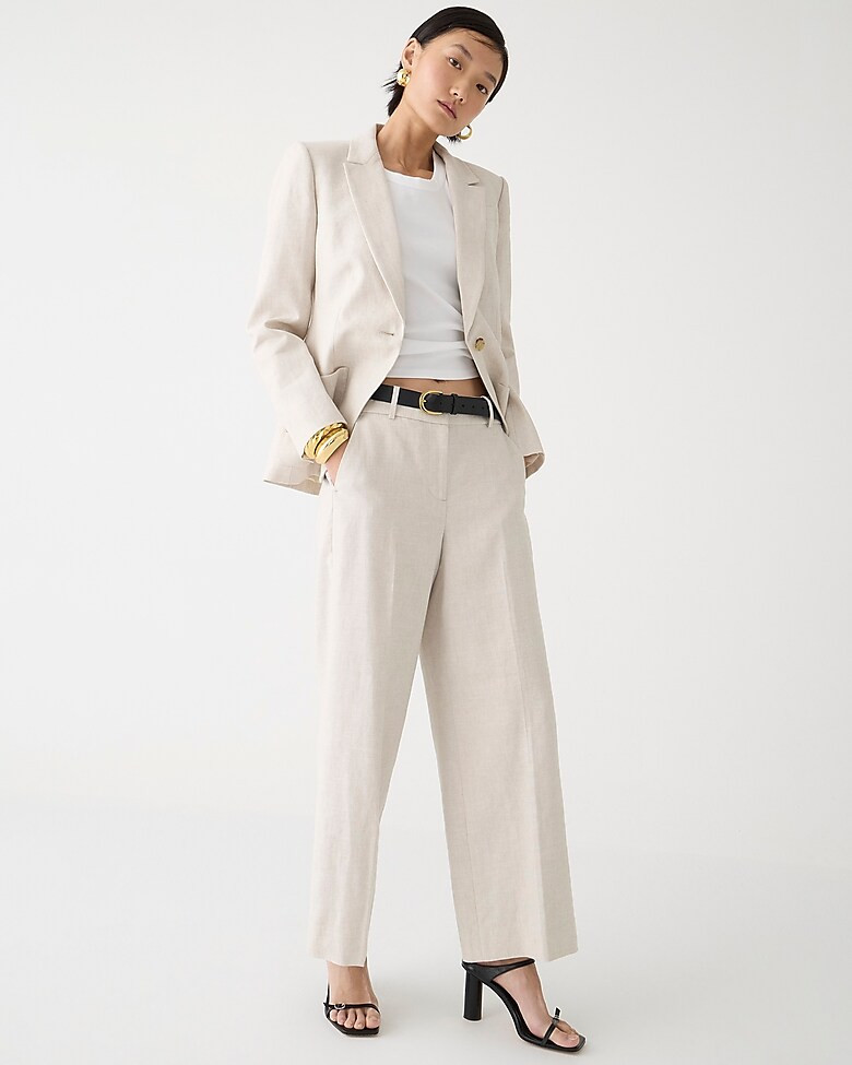Sydney pant in stretch linen blend | J. Crew US