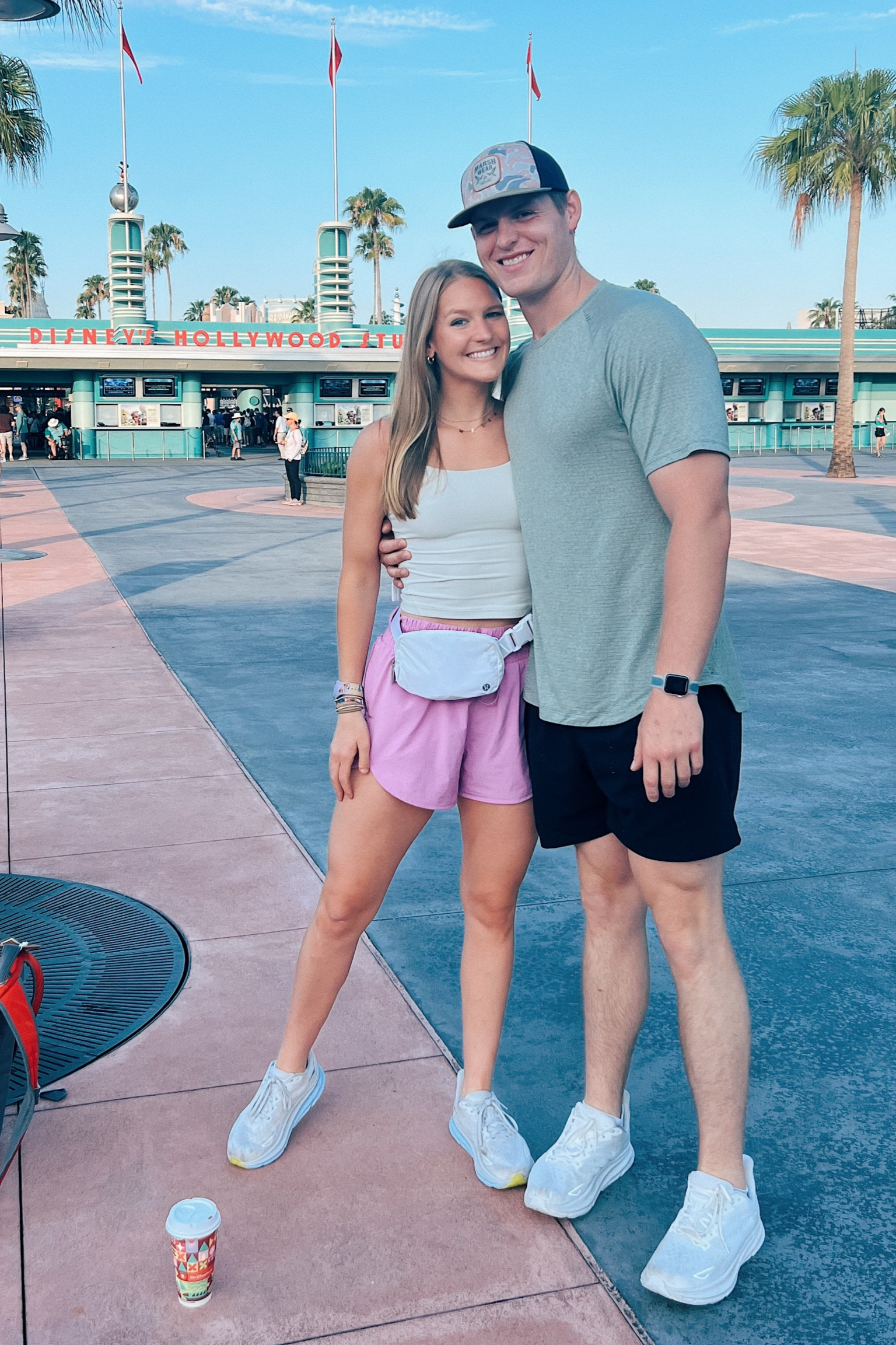 I’m an outfit repeater always - also Trent’s shirt linked! My belt bag is the pure white but the opal is linked!!  #disneyworld #workoutfit #disneyoutfit 

#LTKGiftGuide
