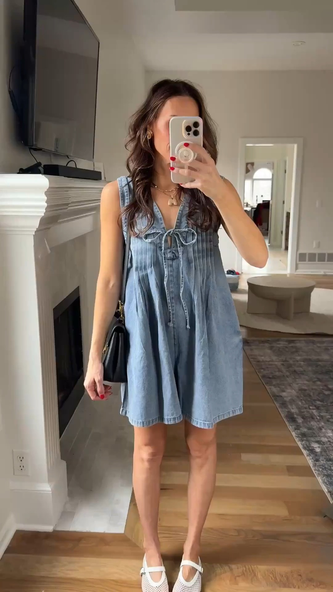 Denim romper from Amazon🩵 great quality and LOVE the detailing!

#LTKdayinmylife #LTKootd #LTKgrwm