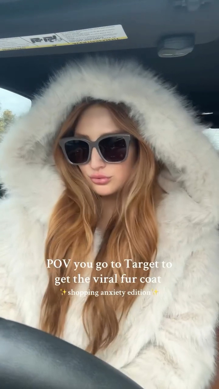 Drive Up Girlies Unite ❄️ this is your sign, you NEED the viral @target faux fur hooded cropped coat is so cute & cozy plus my target had them available for drive up…perfect for my fellow anxious shoppers 🥹🤭 #viralfashion #viralfurcoat #targetfashion #fauxfur #fashiontiktok #targethaul #whitefurcoat #winterfashion #shoppinganxiety #socialanxiety #justgirlythings #holidayfashion @shop.ltk @ltk.creators comment shop 🤍