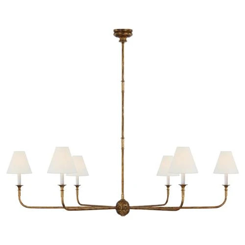 Visual Comfort Piaf Modern Classic Antique Gild  Metal Chandelier - Grande | Kathy Kuo Home